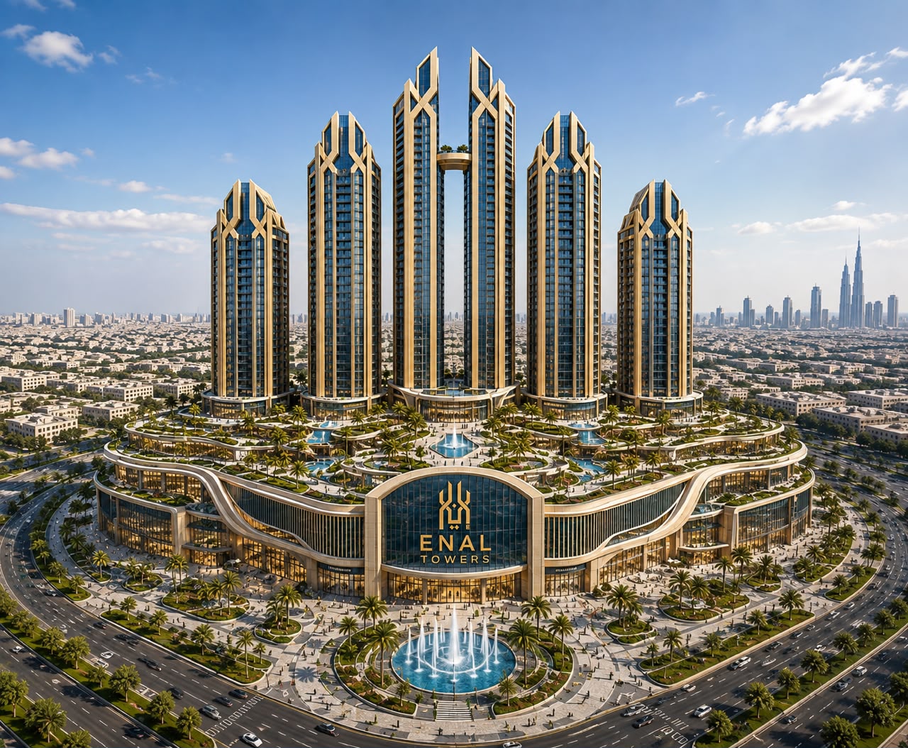 Residential tower exterior view